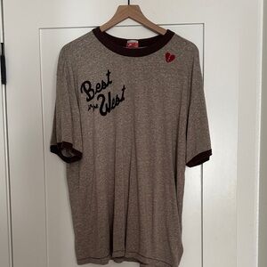 Mother Best in the West Brown T-Shirt